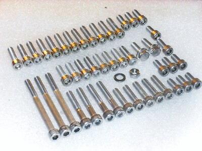 Yamaha XJ900F Vorumleitung 41-teiliger Edelstahl-Inbusschraubensatz für Motorabdeckungen