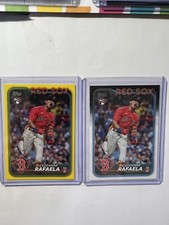 Ceddanne Rafaela 2024 Topps Series 1 #313 Yellow Border Parallel and Base Card