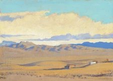 Maynard Dixon : Lonesome Camp : 1927 : Archival Quality Art Print