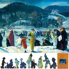 Wooden Jigsaw Puzzle for Adults by FoxSmartBox - 215 Pieces - Love of Winter