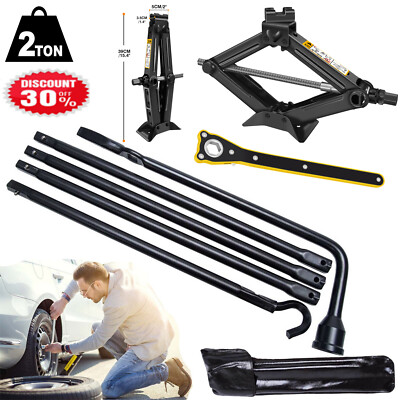 Tools Set For Dodge Ram 1500 02-15 Spare Tire Lug Wrench with 2 Ton Scissor jack