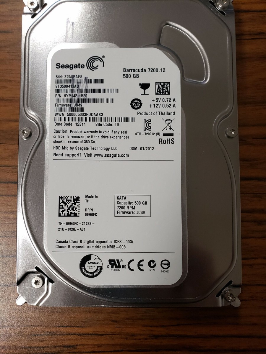SEAGATE - SEAGATE製HDD　ST3500413AS　500GB SATA600 7200 Amazon.com: Seagate Barracuda 7200.12 500 GB 7200RPM SATA