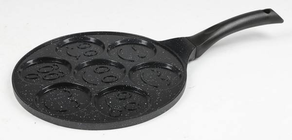 Pancake-Pfanne 26,5Cm Smiley-Motive Pfannkuchen Spiegeleier Crepes Eierkuchen-image