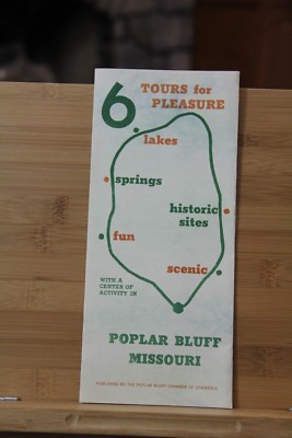 Vintage Brochure Poplar Bluff Missouri MO 6 Tours 
