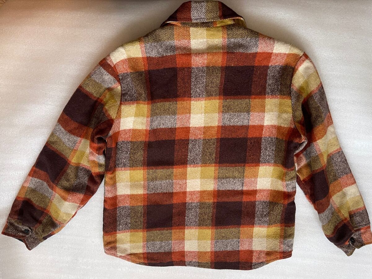 VINTAGE 1980'S C.P.O. BY PARK AVE, MEN'S M HEAVY FLANNEL VINTAGE 1980'S C.P.O. BY PARK AVE, MEN'S M HEAVY FLANNEL