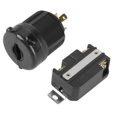 2-Pack Twist Lock Electrical Plug For Secure Power Connection NF9