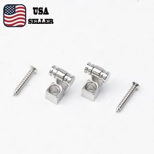Pair of Roller String Trees String Retainer Guide for ST Tele Guitar Chrome