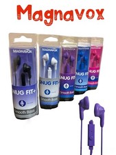 24 PCs Magnavox Snug Fit, Smooth Bass Earphones, Multicolored Built In Mic