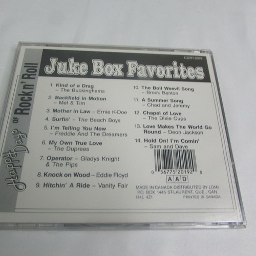 Juke Box Favorites Happy Days Of Rock N' Roll CD - Imagen 4 de 4