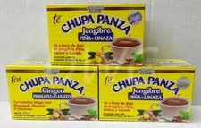 3 Pack TEA CHUPA PANZA TE GINGER PINA LINAZA CANELA 90 Day Supply DETOX GN+VIDA