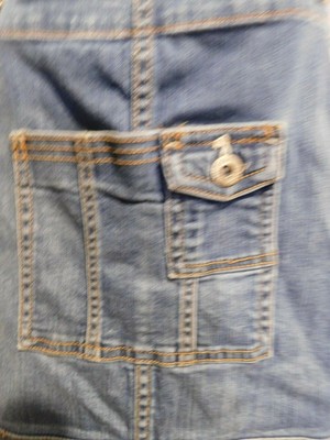 waist Denim Short SHORTALLS Measures 