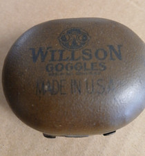 Willson Safety-Motorcycle Goggles Original Tin Case only Vintage 1940s