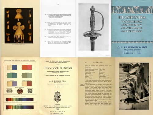 Jewelry Gold Pearls Diamonds Precious Gemstones - 197 Rare Old Books on DVD - Picture 12 of 12