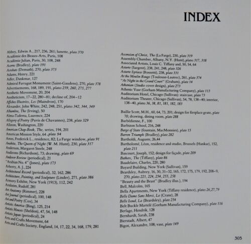 American Art Nouveau HC Johnson 1979 catalog architecture posters Tiffany - Imagen 9 de 12