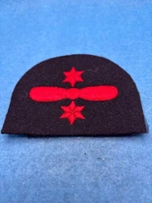 RCN Trade Badges 1910-1953 Motor Mechanic red on black