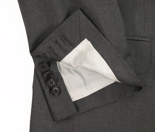 Men's 40 R Dei Giovani REDA 1865 Grey Cashmere & Wool Surgeon Cuffs Italy Suit - Imagen 5 de 13