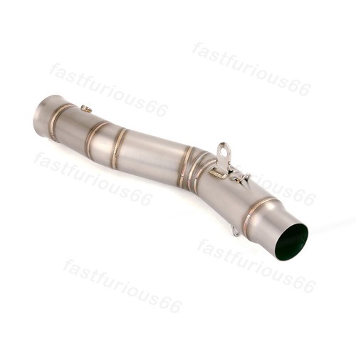 Slip On For Yamaha YZF-R1 MT10 2009-2014 Steel Exhaust Escape Mid Link Pipe Tube - Picture 9 of 10