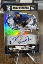 Manuel Rodriguez /25 CROWN GOLD HOLO ROOKIE AUTO SP 2022 Capstone AUTOGRAPH Cubs