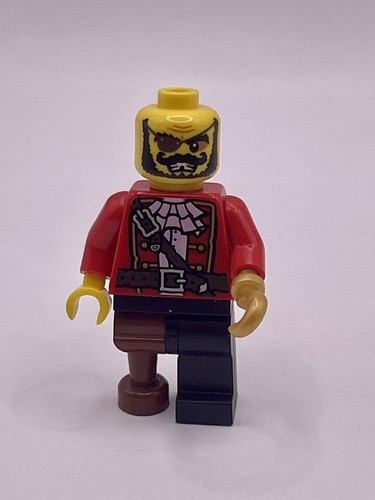 LEGO Pirate Captain | Red Shirt | Hook Hand | Peg Leg | VERY RARE
