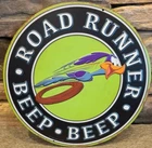 Road Runner Beep Beep Embossed Tin Metal Sign 12" New Sign Vintage Look