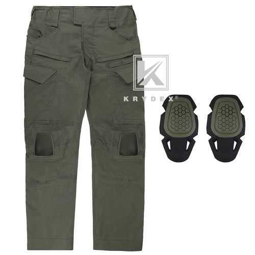 KRYDEX Gen4 Combat Uniform Set Tactical Shirt & Trousers&Knee Pads Ranger Green - Picture 12 of 24