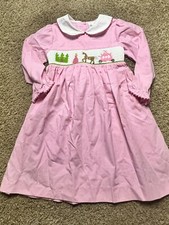 Rare Editions Girls Long Sleeve Smocked Embroidered Princess Dress 4T - 000844