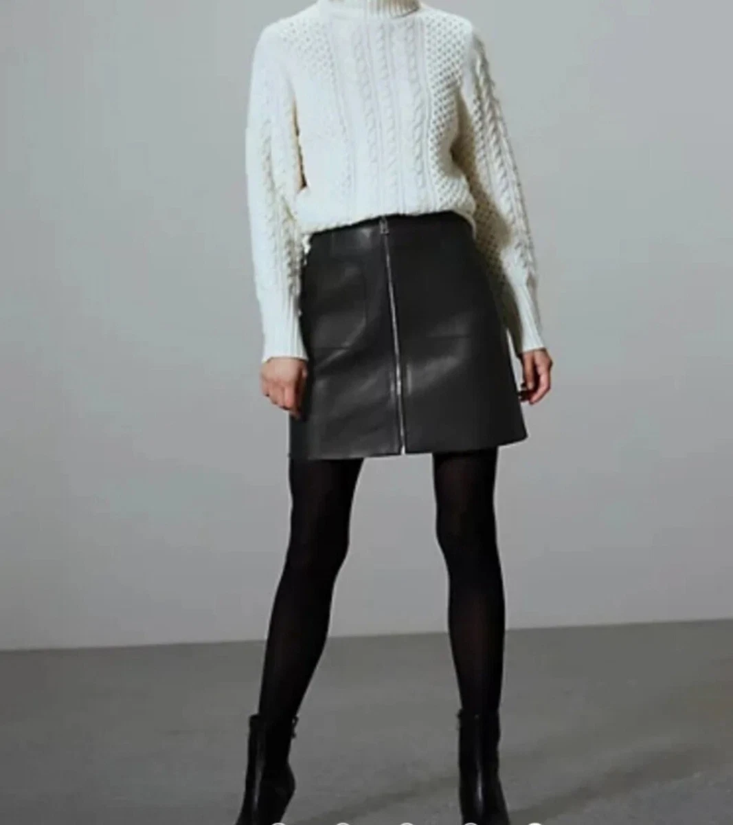 Leather skirt size 24 sale