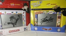 Etch A Sketch Stan Lee 60th Anniversary Limited Edition Excelsior & Monopoly Lot