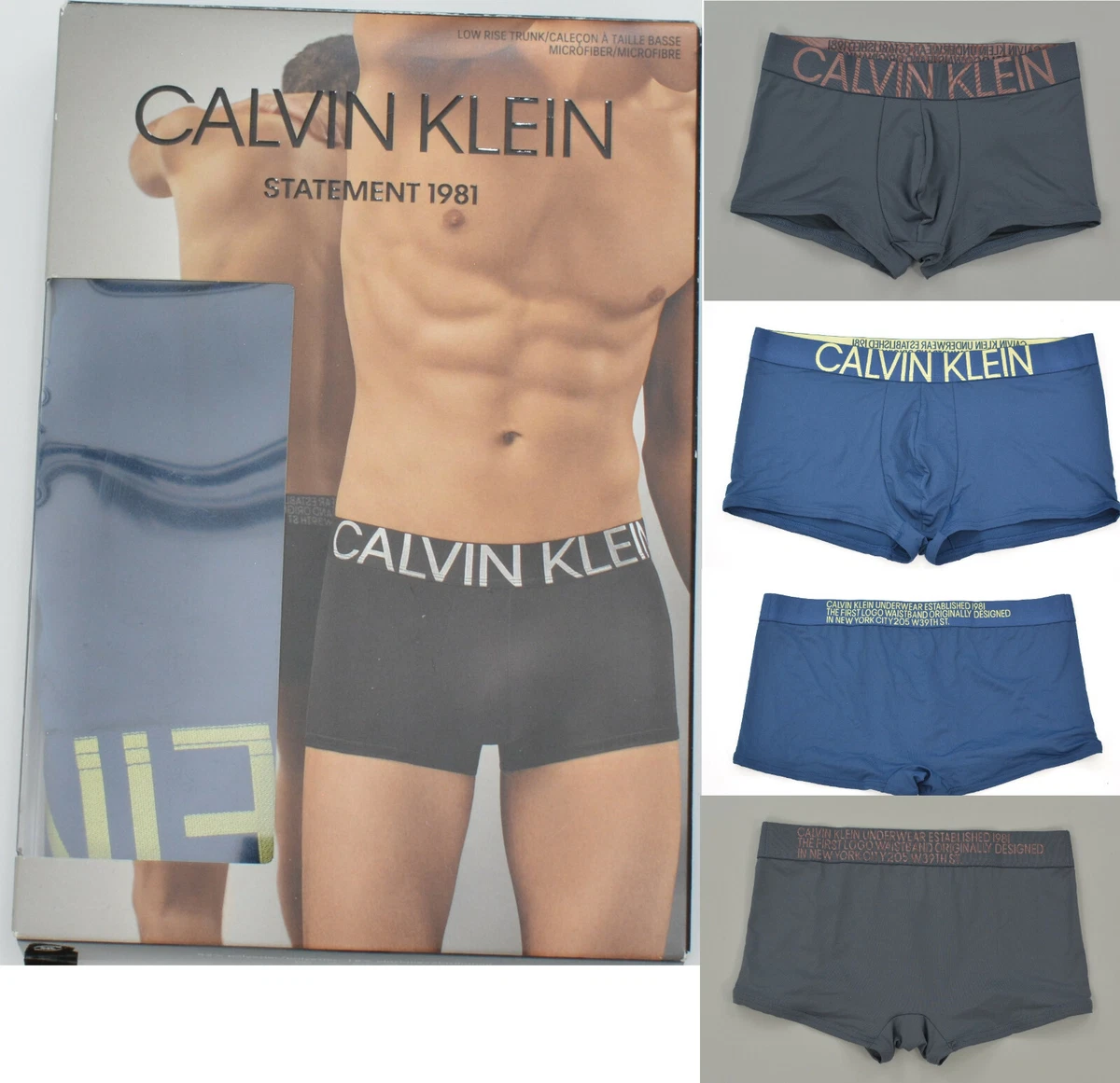 Calvin klein statement 1981 low rise trunk Clearance