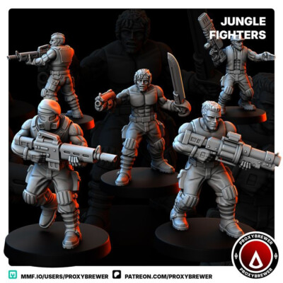 Jungle Fighters Tabletop 28mm Sci-Fi Grimdark Guard