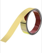 Uxcell Trim Molding, Stainless Steel Stick On (Mirror Finish) 16.4Ft x1.6in,Gold