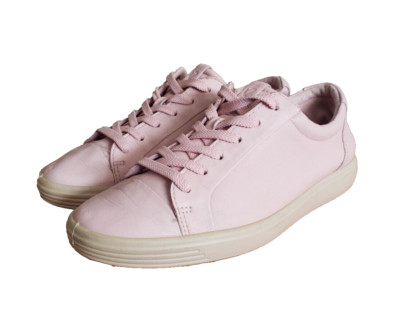 Ecco Soft 7 Women's Light Pink Lace Up Low Top Athletic Sneaker Size 6.5  EUR 37