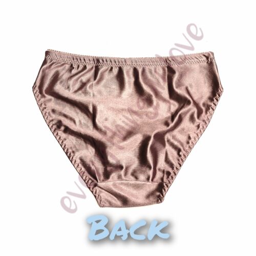 Women High Cut Full Coverage Comfort Satin Shiny Bikini Panty Underwear - Picture 14 of 15