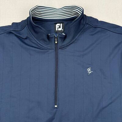 FootJoy Jacket Size XL Blue Collared 1/4 Zip Pullover Golf