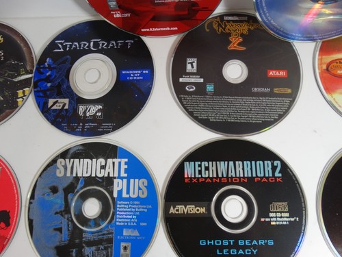 Lot of Vintage PC Games 20+ Loose Discs Only Mech Warrior Steel Beasts Untested - Picture 10 of 12