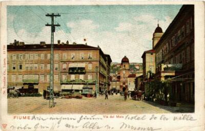 CPA AK FIUME Via del Molo CROATIA (597517)