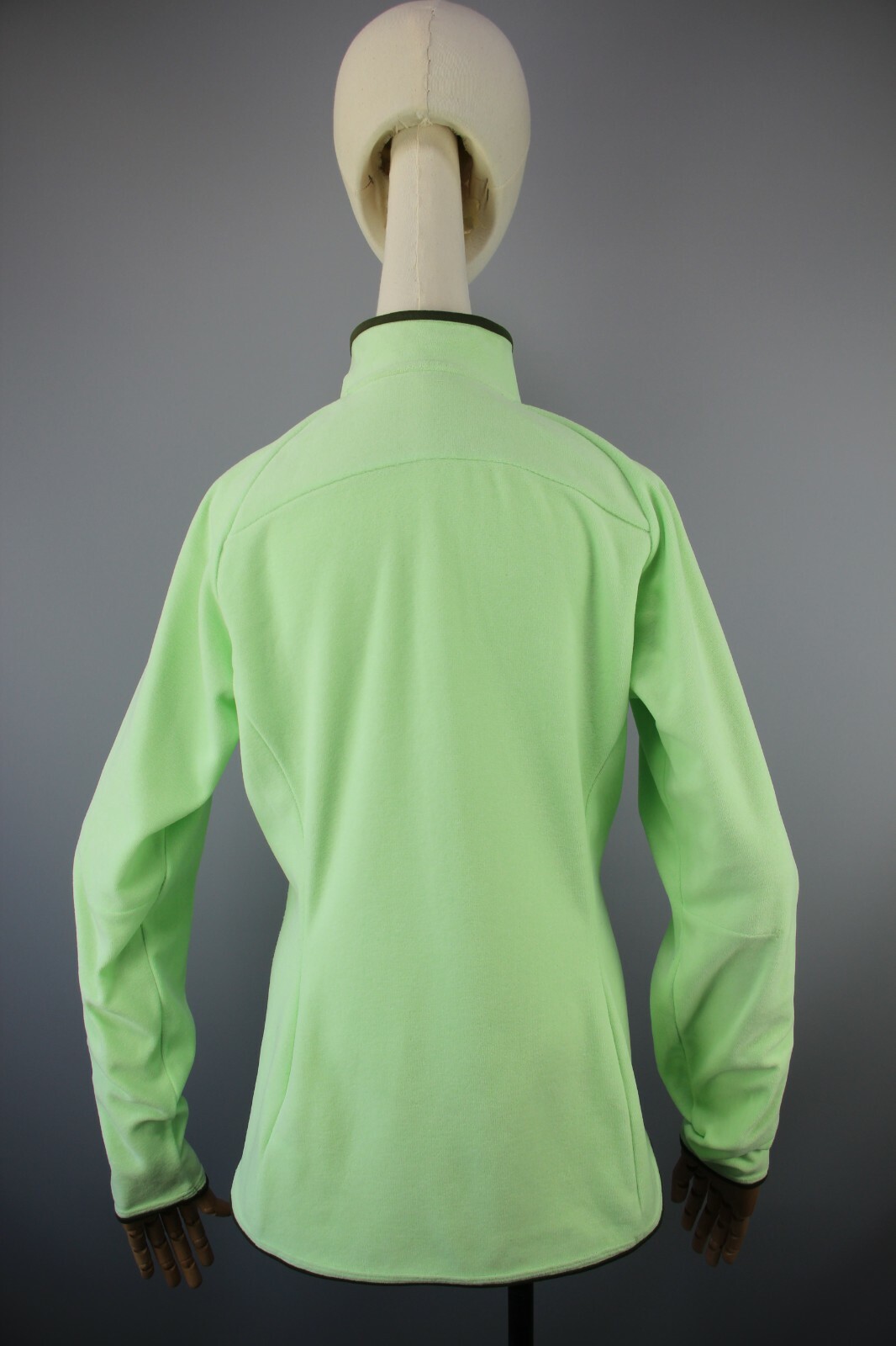 GIACCA ARC'TERYX Polartec made in Indonesia donna pile verde chiaro cerniera taglia m