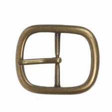 Single Prong Round Circle Center Bar Belt Buckle 60 mm 2 3//8/"