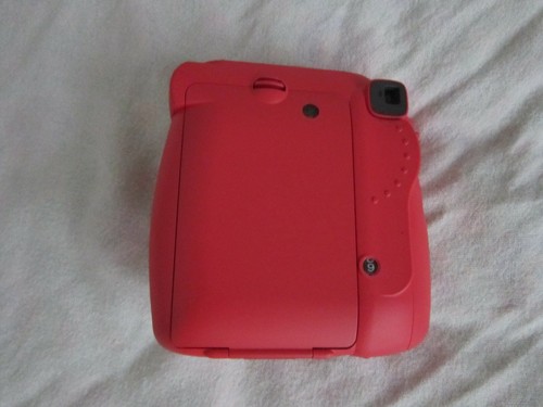 Instax Mini 8 Camera Fujifilm Brown Case Salmon Color tested Lightly used Mint - Picture 6 of 8