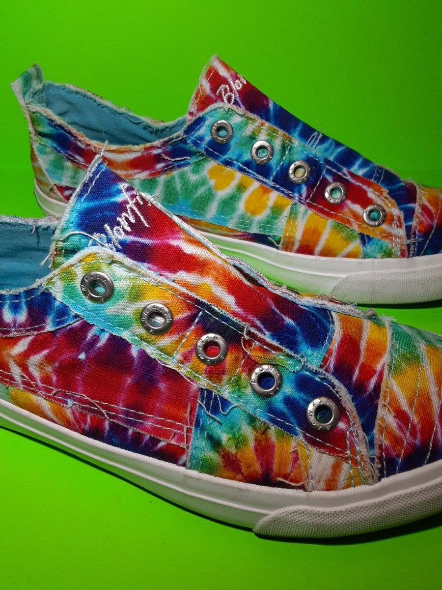Blowfish Malibu Play Slip On Shoes Women's Rainbow Tie Dye
