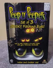 Halloween Peep n' Peepers Set of 3 Spooky Flashing Eyes Indoor & Outdoor
