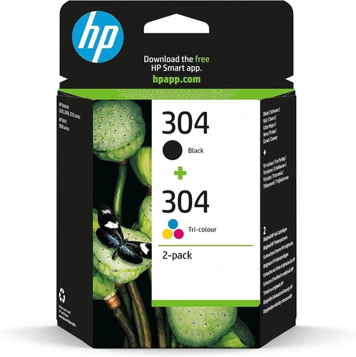 HP 304 Nero e Tricromia, 3JB05AE, confezione da 2 cartucce originali HP