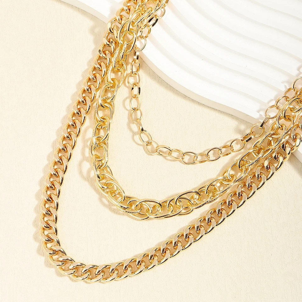 Mens Layered Wallet Chain Womens Waist Belt Chain Keychain Bikers Jeans Chain - Image 4 of 4