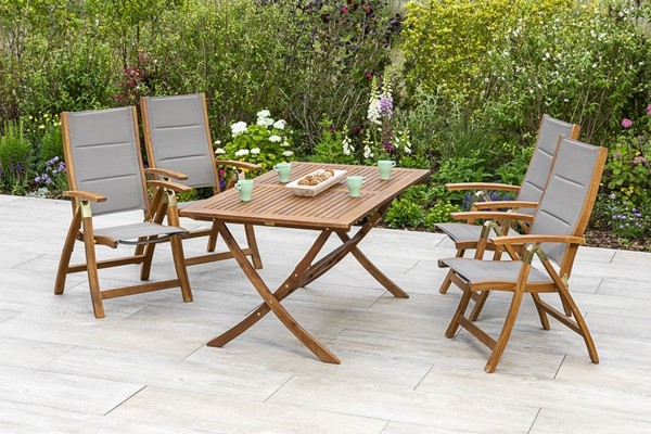 Mx GartenmöBel Acapulco Set 5Tlg. Esstischgruppe BalkonmöBel TerrassenmöBel-image