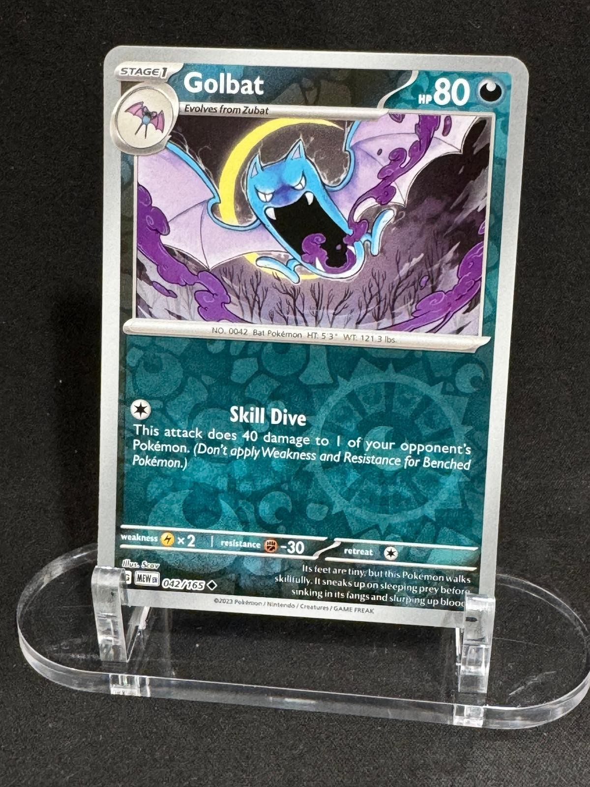 Golbat 042/165 Uncommon 151 Pokemon Reverse Holo Near Mint