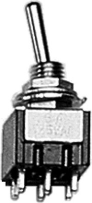 Miniatronics Miniature Toggle Switches DPDT 5Amp 120V Center Off pkg(4 36-260-04