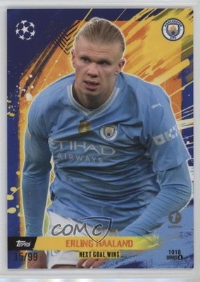 2023 Topps Total Football Series 4 1st Edition 35/99 Erling Haaland #1018 14dq