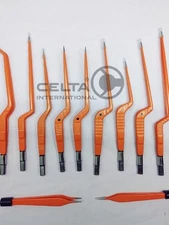 Ellman 9 Pcs Set European Bipolar Forceps + Cable 3METER Reusable Cable