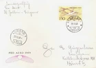 Switzerland Air 1949 FDC (St Gallen-Lugano) VFU