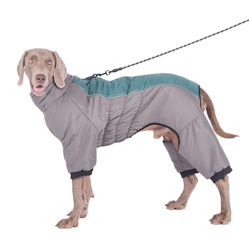 Large Dog Coat Winter Warm Fleece Lined Pet Clothes Waterproof Reflective Jacket - Picture 16 of 18